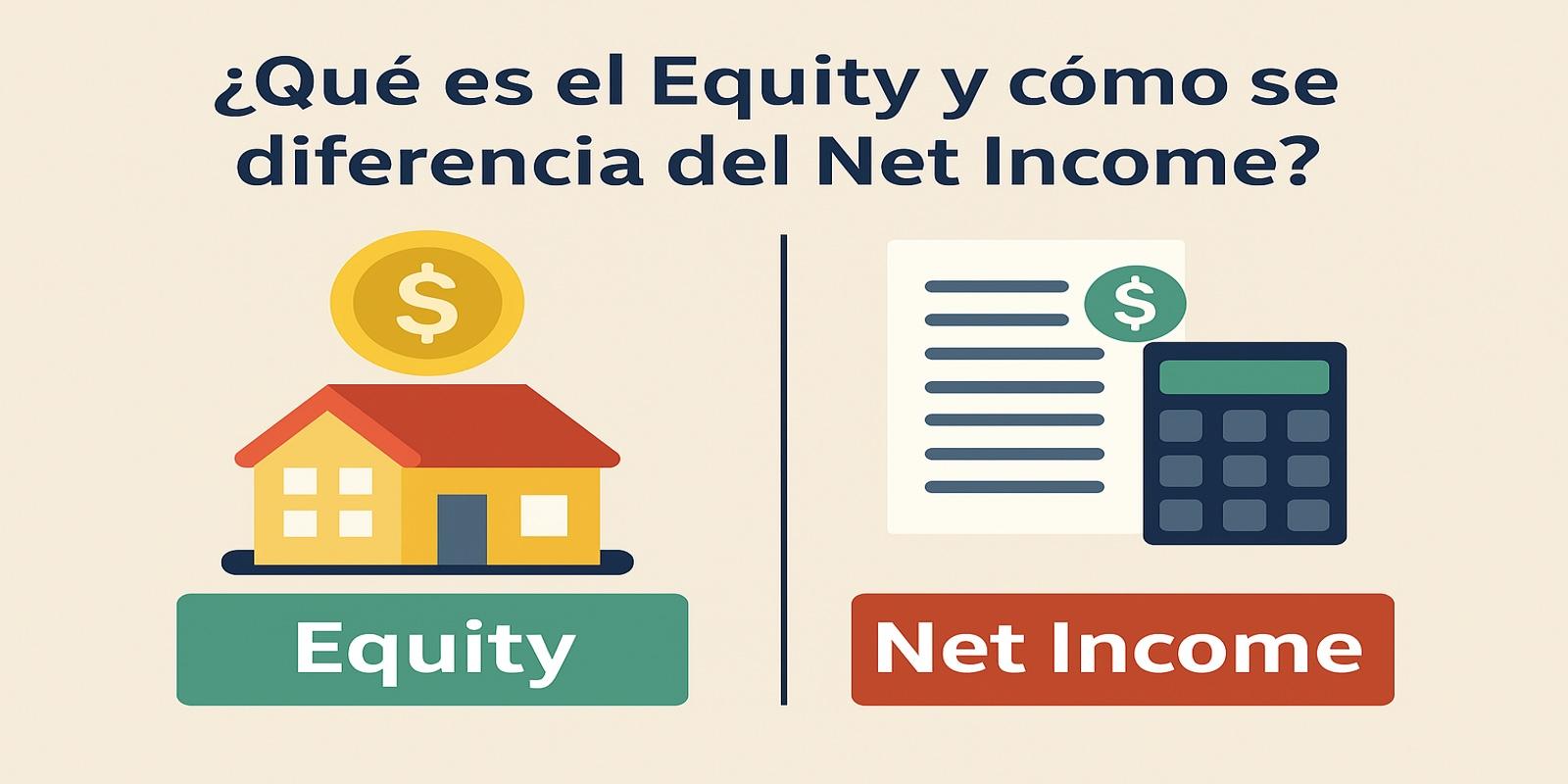 ¿Qué es el Equity y cómo se diferencia del Net Income? Claves que todo comprador o inversionista debe entender antes de adquirir una propiedad.